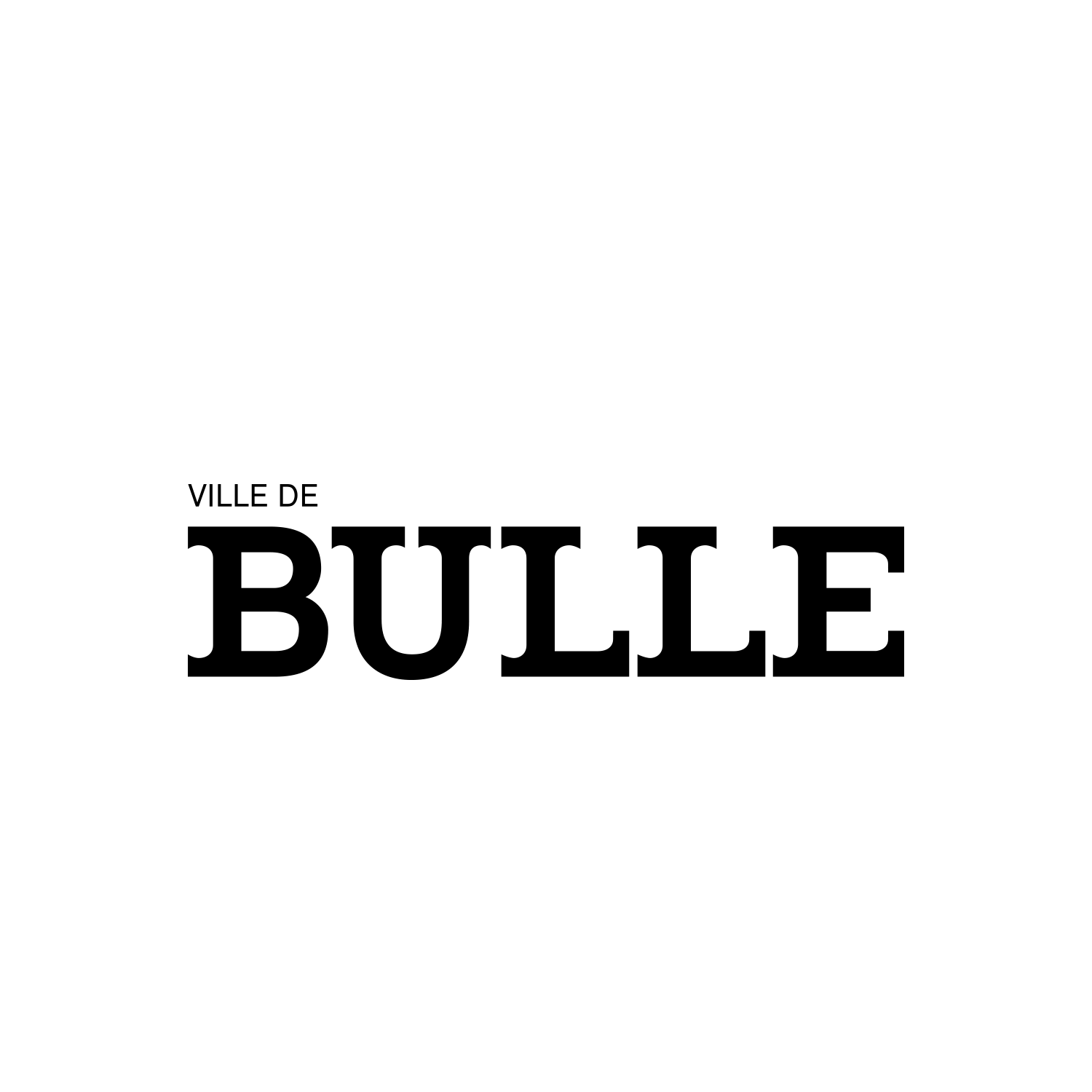Ville de Bulle noir